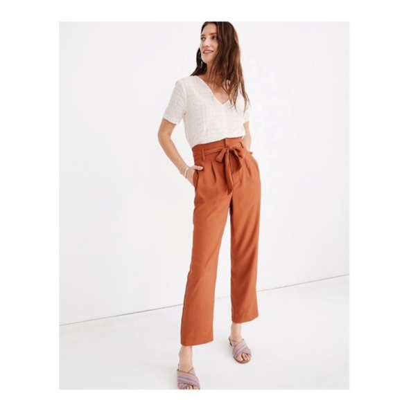 Madewell Pants - Madewell Satin Drapey Paperback Pants